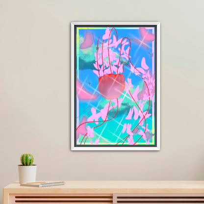 Ethereal Sky Jellyfish Butterfly Print