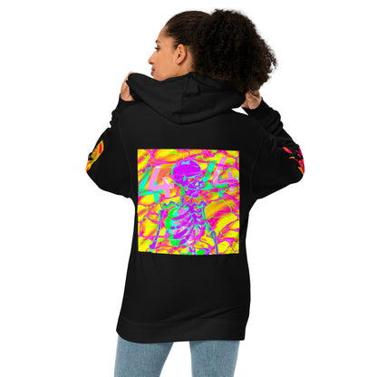 Skeleton in Lava Unisex midweight hoodie