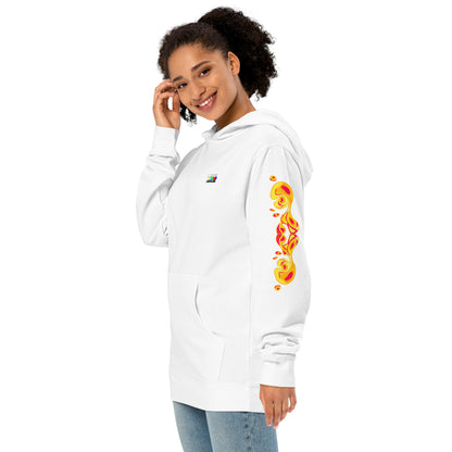 Skeleton in Lava Unisex midweight hoodie