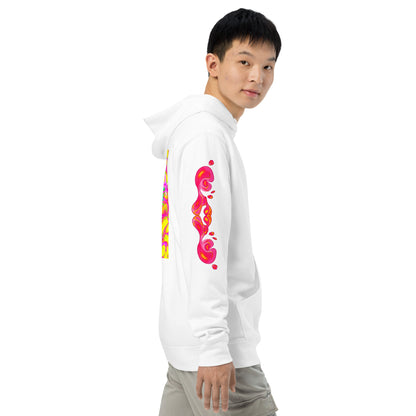 Skeleton in Lava Unisex midweight hoodie