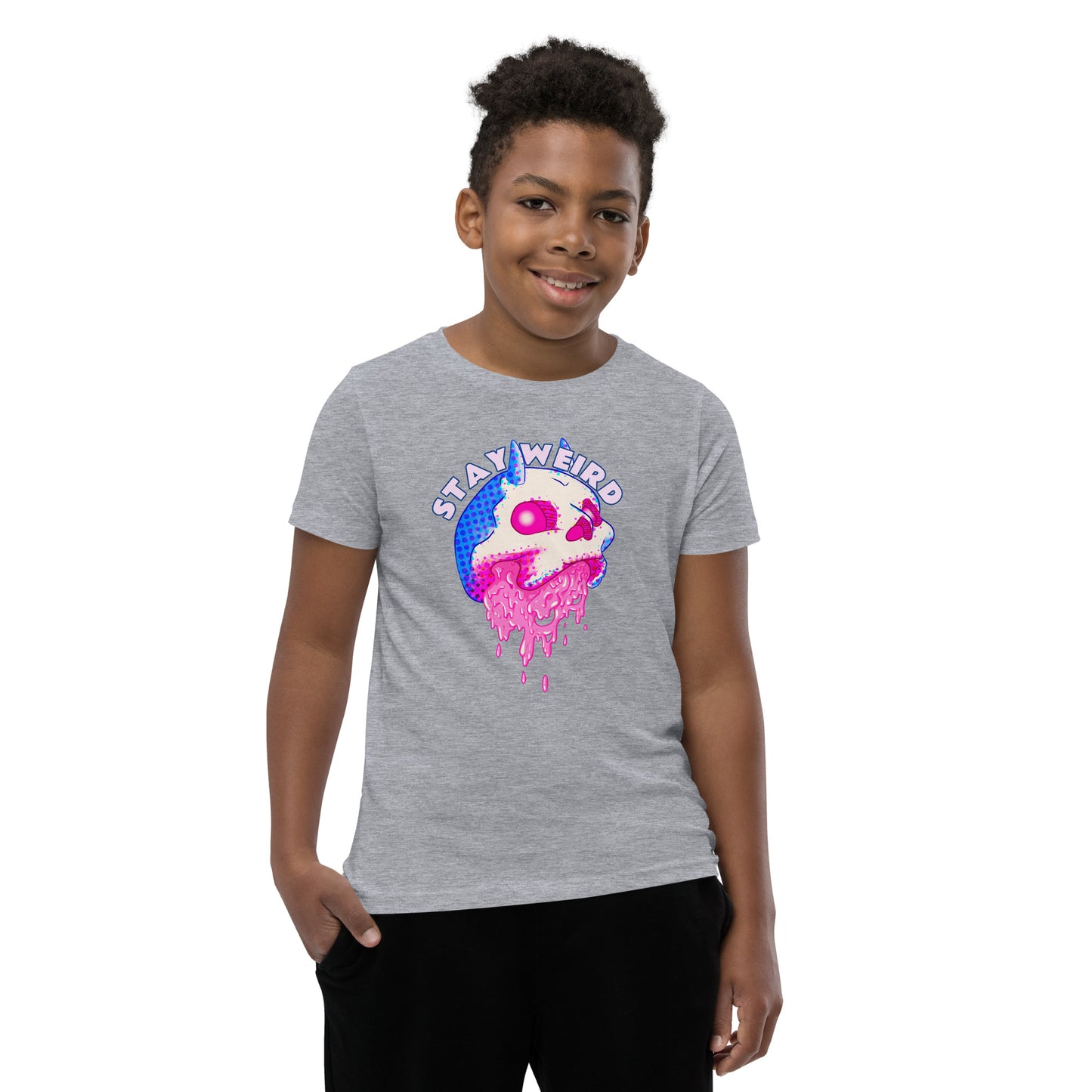 Stay Weird Skull | Youth Short Sleeve T-Shirt