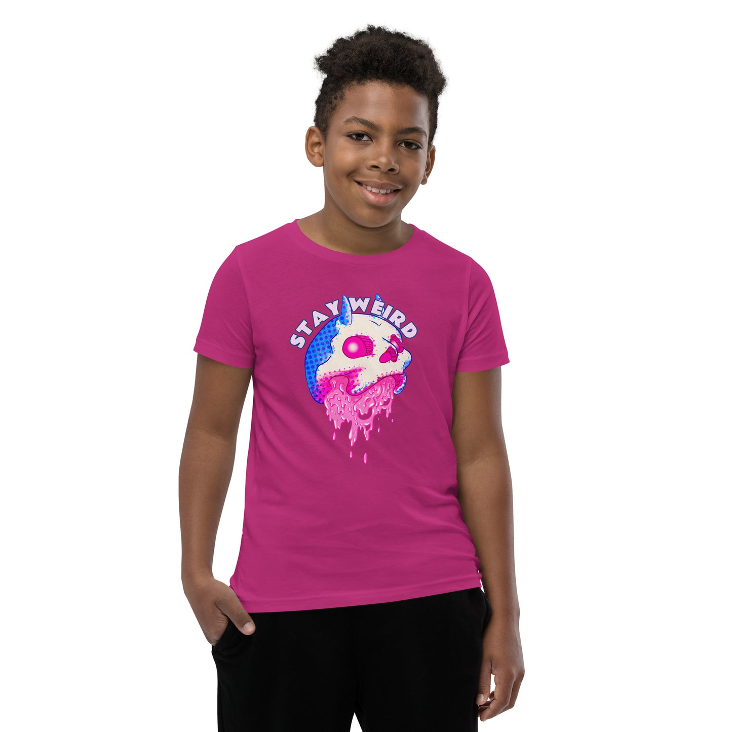 Stay Weird Skull | Youth Short Sleeve T-Shirt