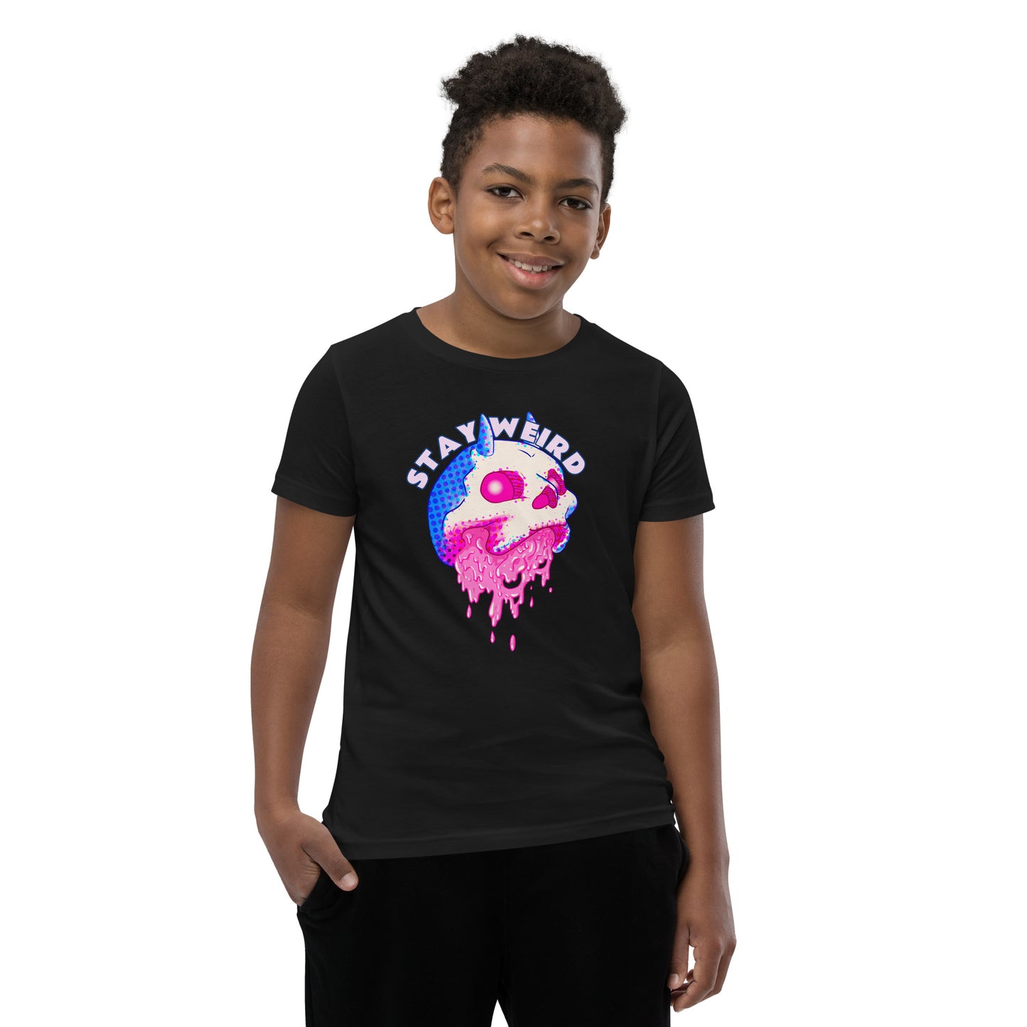 Stay Weird Skull | Youth Short Sleeve T-Shirt