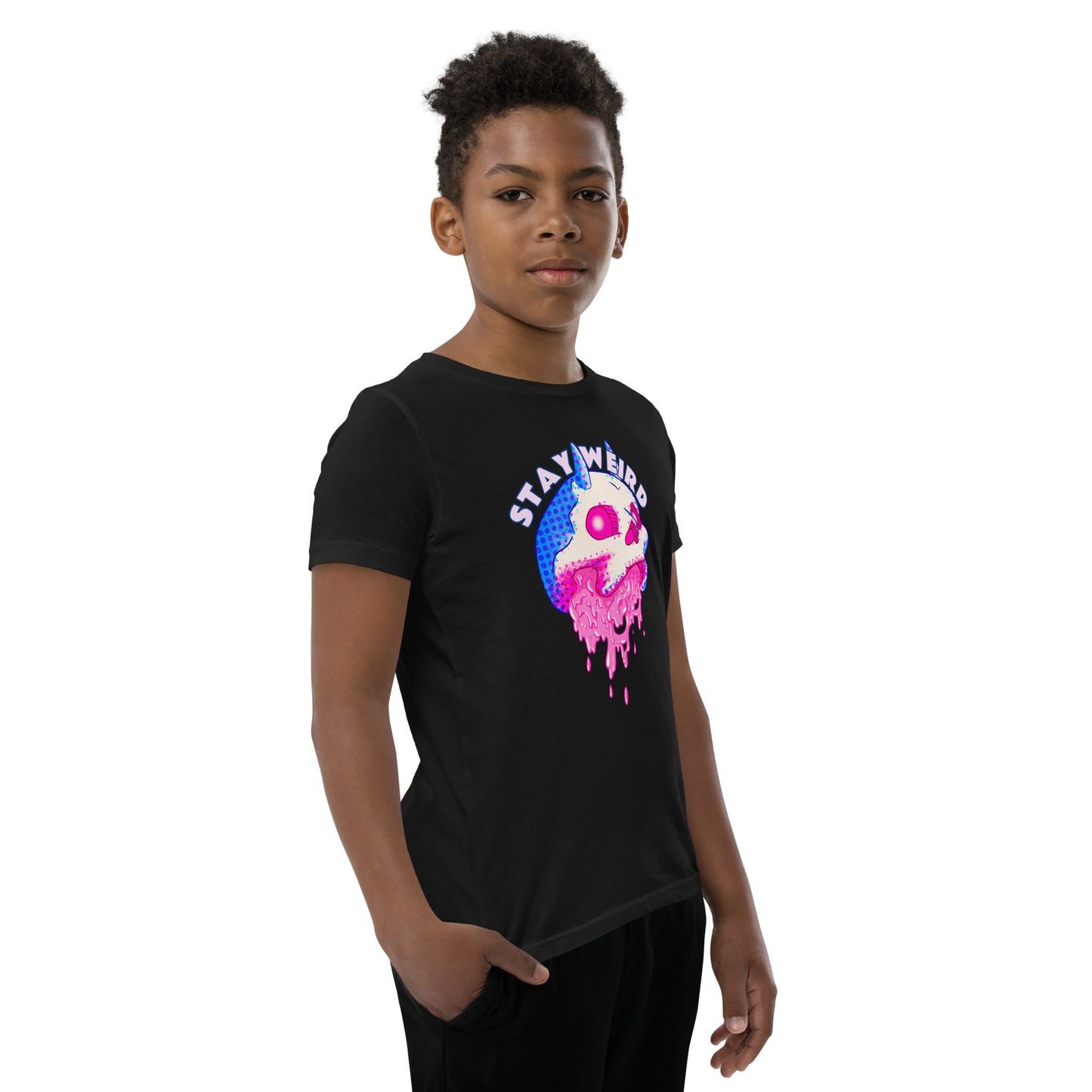 Stay Weird Skull | Youth Short Sleeve T-Shirt