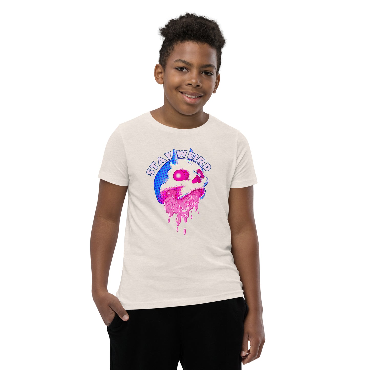 Stay Weird Skull | Youth Short Sleeve T-Shirt