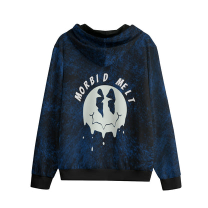 Morbid Melt | Unisex Zip-up Hoodie | 310GSM Cotton