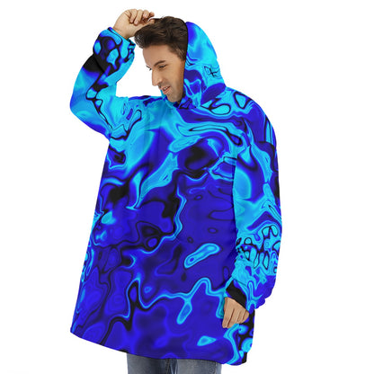 LAVA LAMP Unisex Sherpa Fleece Hoodie Blanket