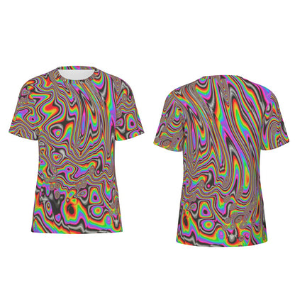 Technicolor Groove | Men's O-Neck T-Shirt | 190GSM Cotton