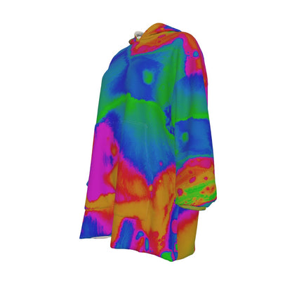 Acid Fuzz Women's Sherpa Fleece Hoodie Blanket