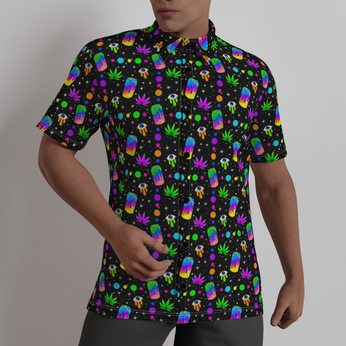 Space Candy Men's Button Down Shirt