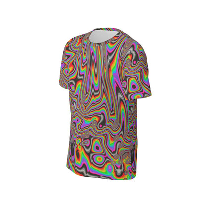 Technicolor Groove | Men's O-Neck T-Shirt | 190GSM Cotton