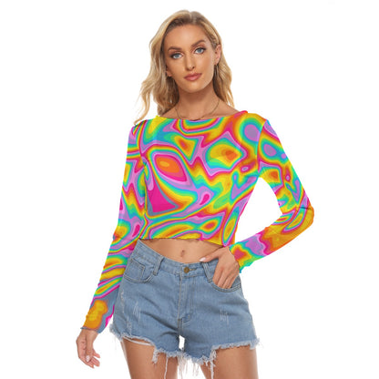 Polychrome | Women's Mesh Long Sleeves T-shirt