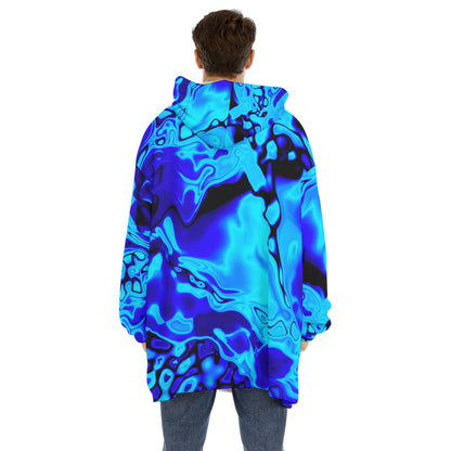 LAVA LAMP Unisex Sherpa Fleece Hoodie Blanket