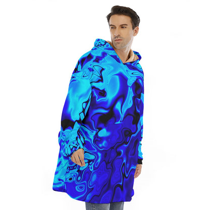 LAVA LAMP Unisex Sherpa Fleece Hoodie Blanket